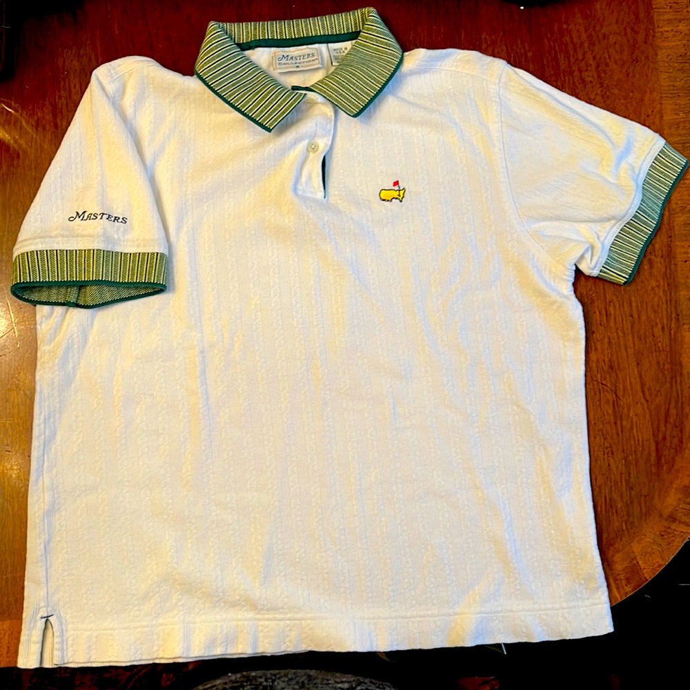 Vintage White Masters Polo Shirt